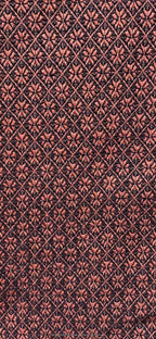 Primitive Coverlet 34 Inch Table Square Black/Red