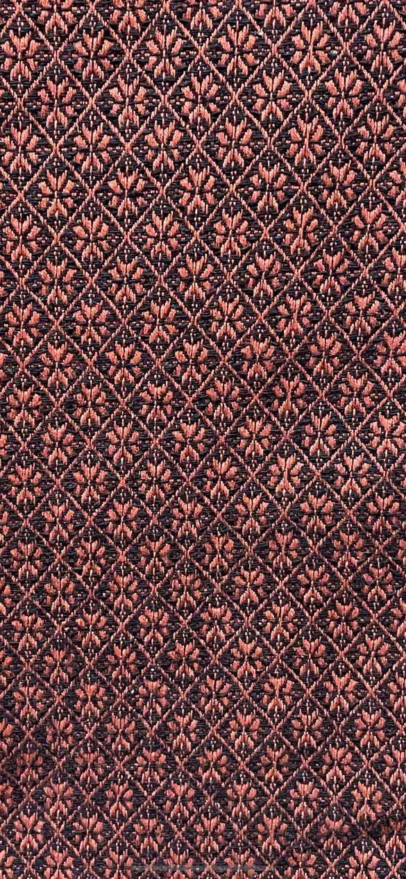 Primitive Coverlet 34 Inch Table Square Black/Red