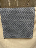 Primitive Coverlet 34 Inch Table Square Blue/White