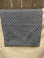 Primitive Coverlet 34 Inch Table Square Blue/White