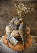 Primitive Large Pumpkin Stack Shelf Sitter 12x11