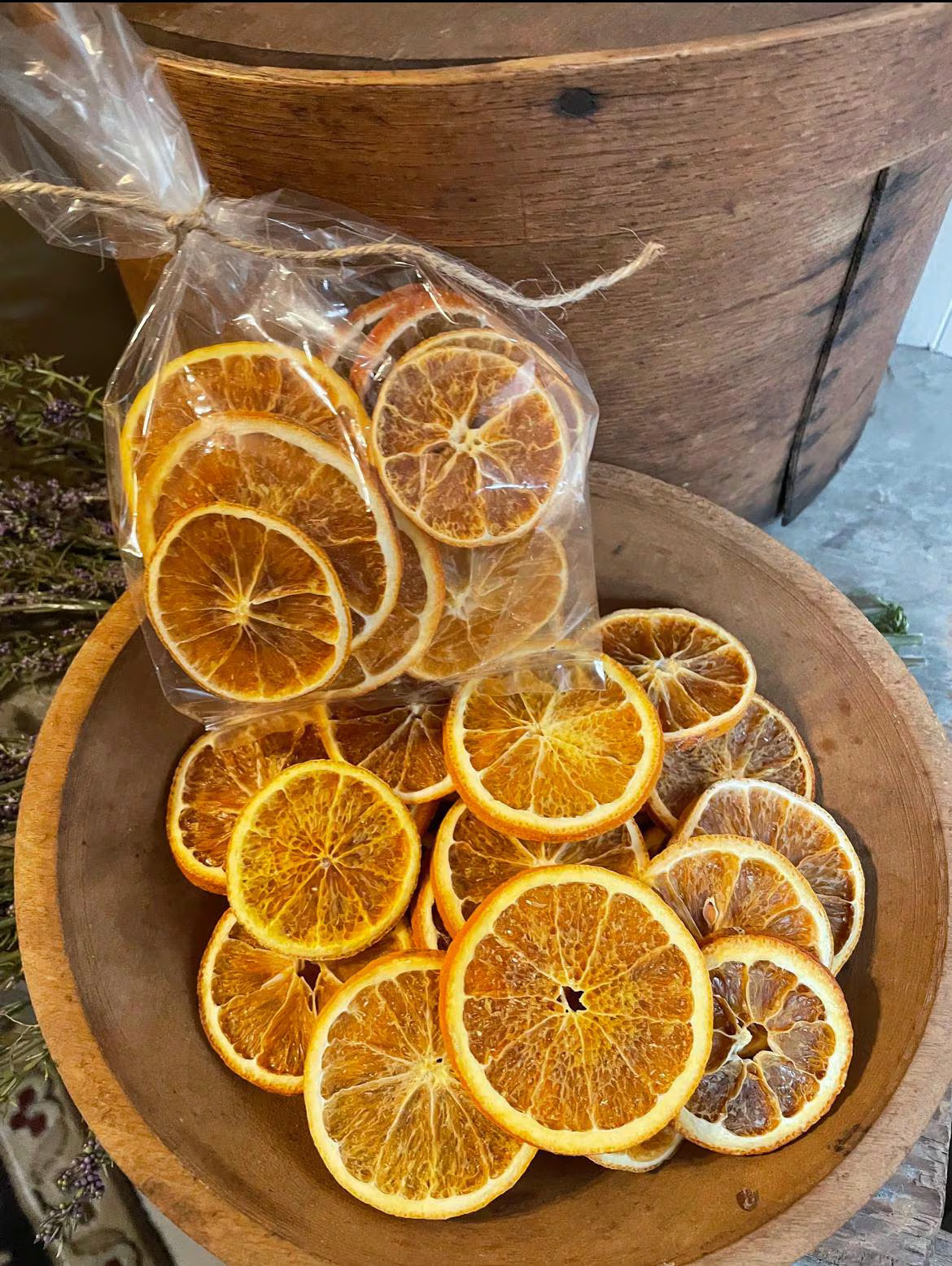 Primitive Dried Orange Slices Bowl Fillers Set of 20 or 50