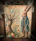 Primitive Easter Grungy Decorative Canvas Print 8x10