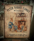 Primitive Easter Grungy Decorative Canvas Print 8x10