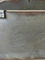 Primitive 10x11x6 Wooden Thermostat Cover Country Blue