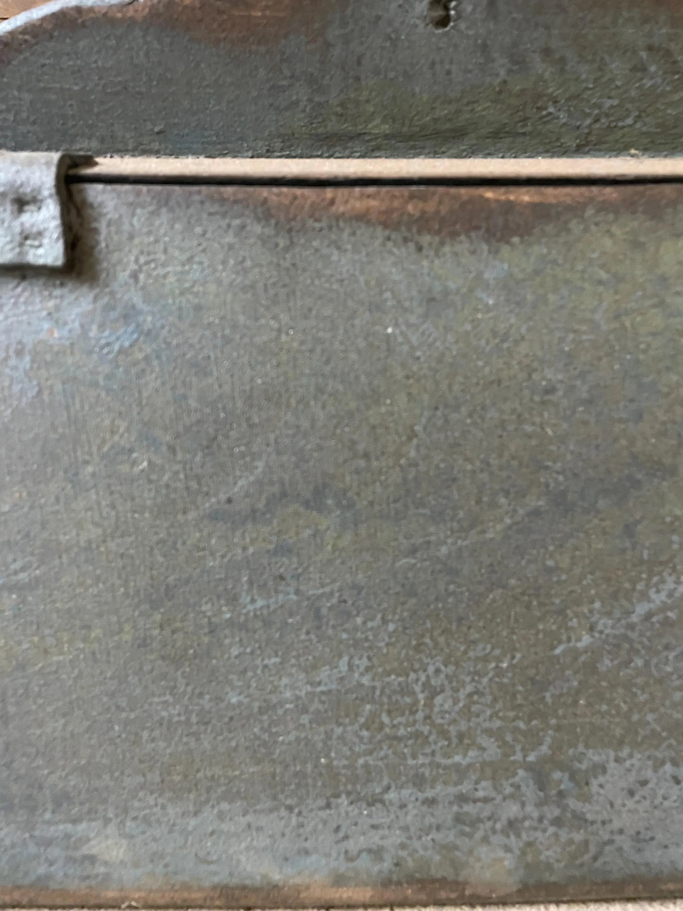 Primitive 10x11x6 Wooden Thermostat Cover Country Blue