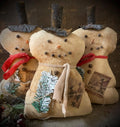Primitive Short Snowman 13x7